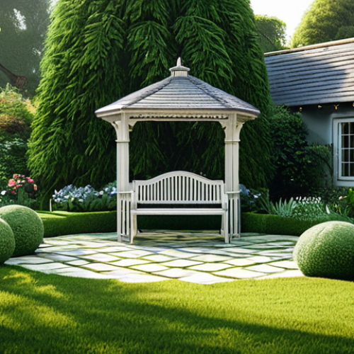 Prompt 1: A Serene Morning Garden Retreat**