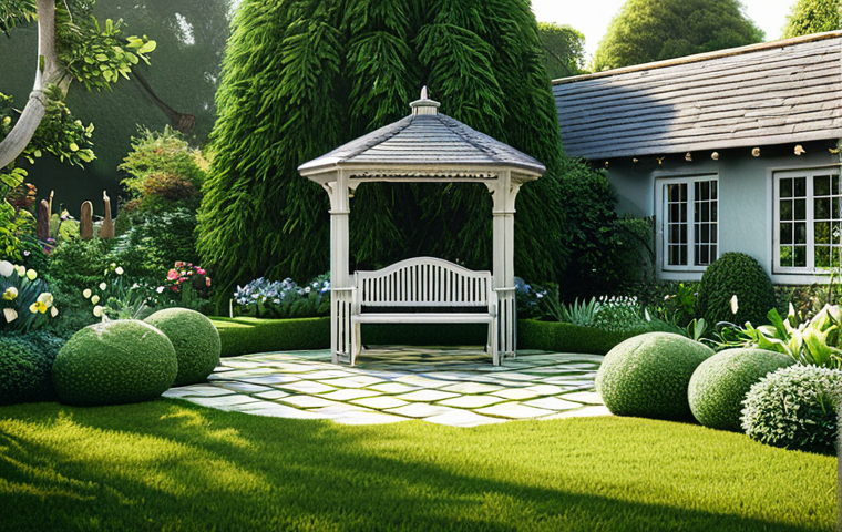 Prompt 1: A Serene Morning Garden Retreat**