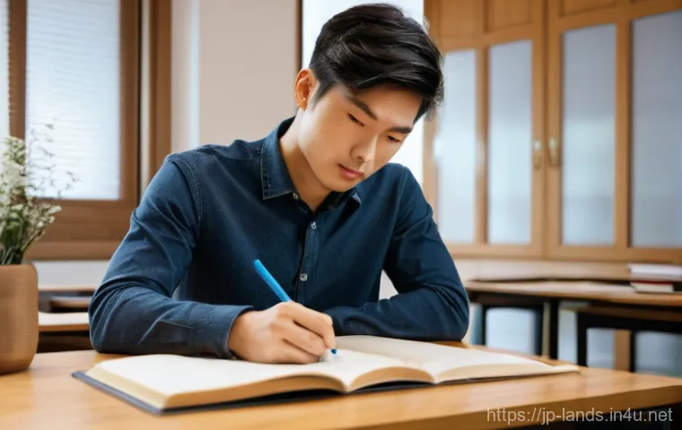 조경 자격증 대비 모의고사 활용법 - Image Prompt 1: The Eureka Moment of Discovery**